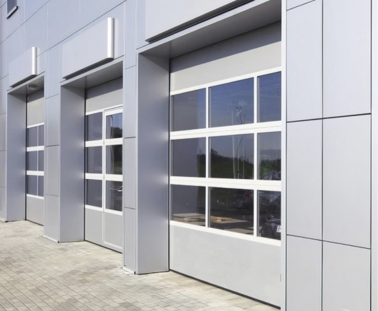 Панорамные ворота Алютех Alutrend в Кореновске