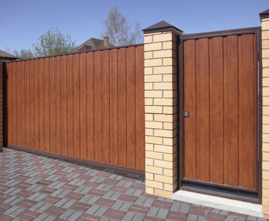 Ворота из металлического сайдинга в Кореновске